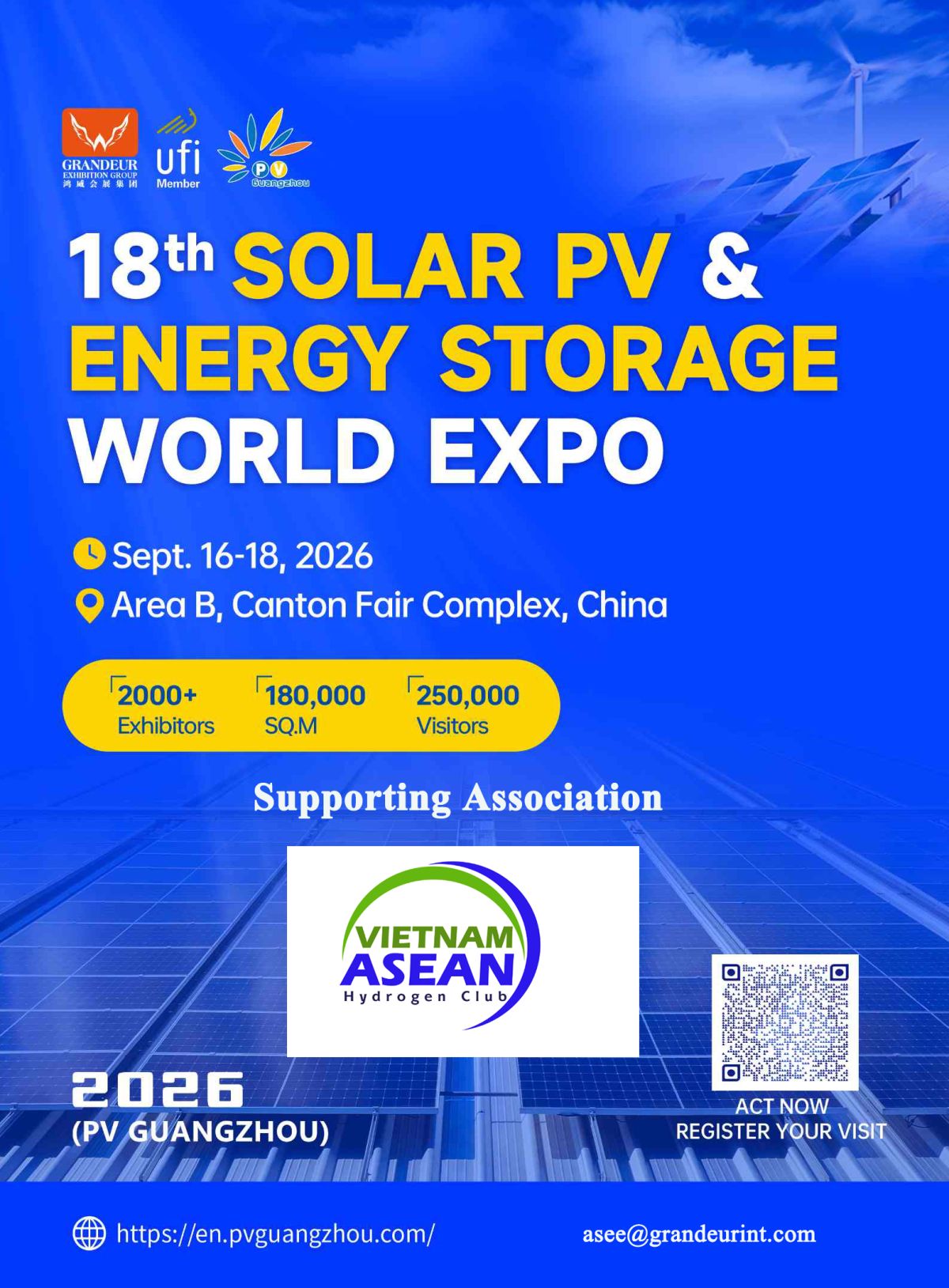 VAHC đồng h&agrave;nh c&ugrave;ng PV Guangzhou 2026, th&uacute;c đẩy hợp t&aacute;c năng lượng sạch khu vực
